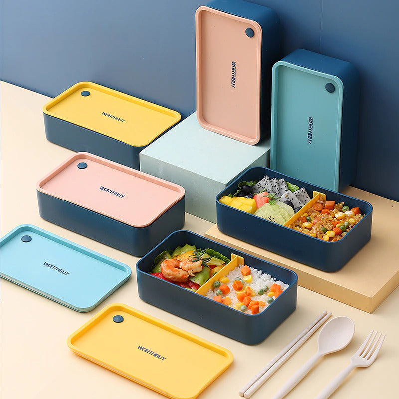 Tragbare Lunchbox für Kinder Mikrowellengeeignete Box mit beweglichem Fach