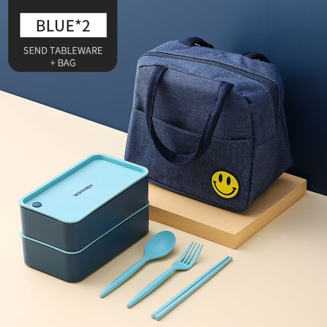 Tragbare Lunchbox für Kinder Mikrowellengeeignete Box mit beweglichem Fach
