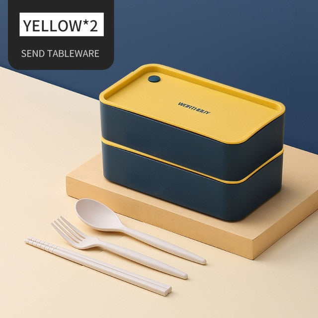 Tragbare Lunchbox für Kinder Mikrowellengeeignete Box mit beweglichem Fach