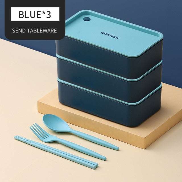 Tragbare Lunchbox für Kinder Mikrowellengeeignete Box mit beweglichem Fach