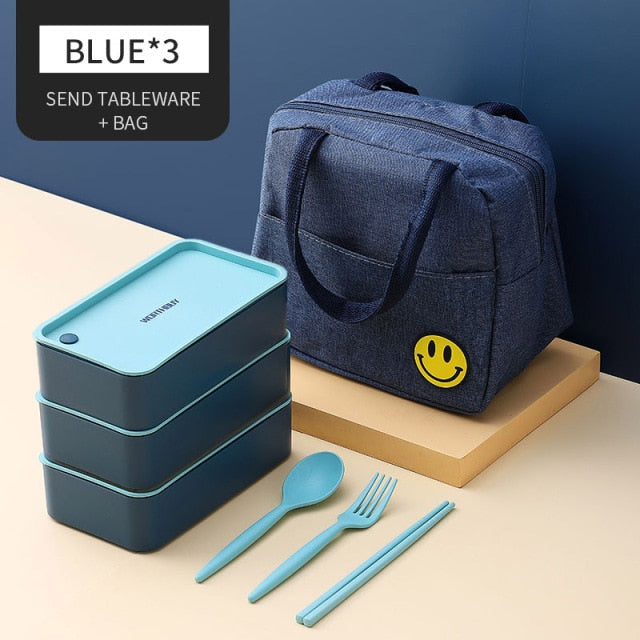 Tragbare Lunchbox für Kinder Mikrowellengeeignete Box mit beweglichem Fach