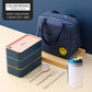 Tragbare Lunchbox für Kinder Mikrowellengeeignete Box mit beweglichem Fach