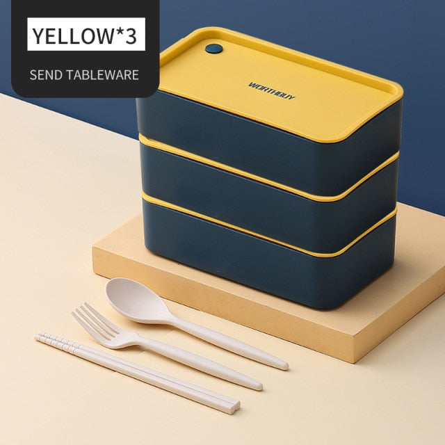 Tragbare Lunchbox für Kinder Mikrowellengeeignete Box mit beweglichem Fach