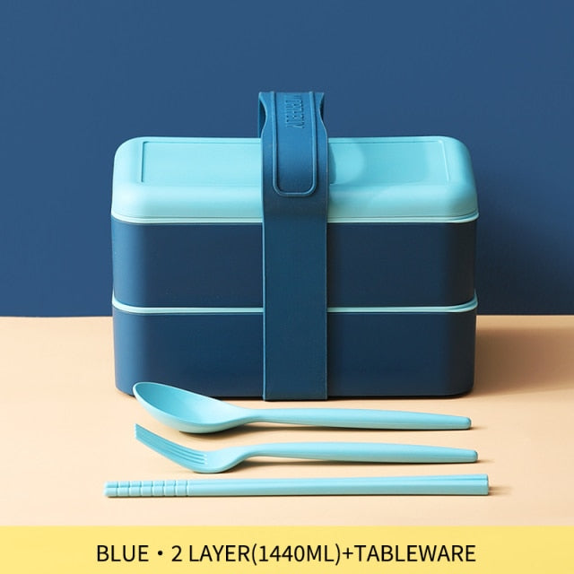 Tragbare Lunchbox für Kinder Mikrowellengeeignete Box mit beweglichem Fach