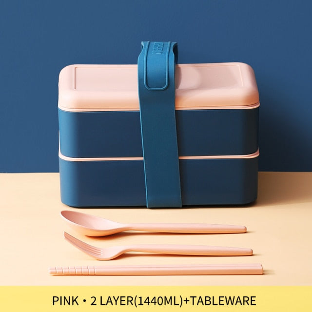 Tragbare Lunchbox für Kinder Mikrowellengeeignete Box mit beweglichem Fach