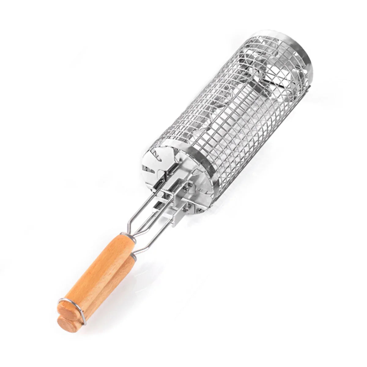 Frendorf | Tragbarer Edelstahl Rollgrillkorb BBQ Grillzubehör