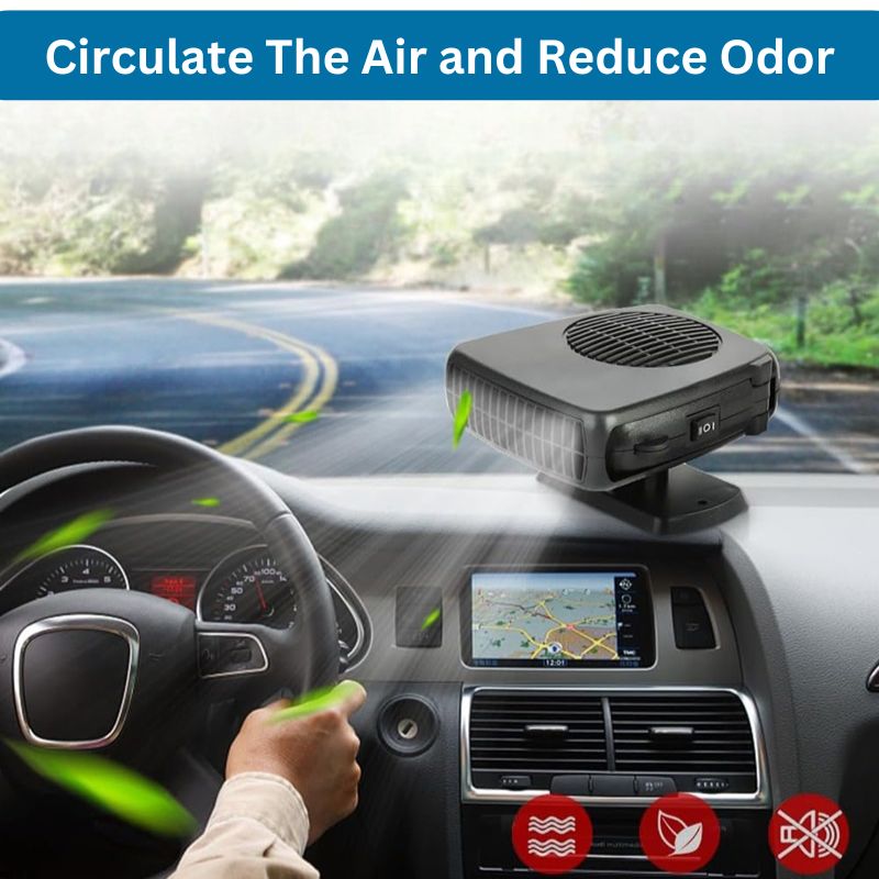 Frendorf | 12V tragbare Autoheizung mit 360° drehbarem Sockel