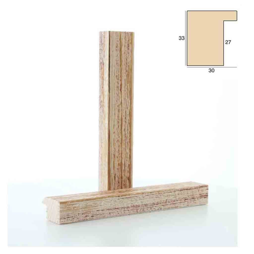 Porto Ivory & Light Wood Reclaimed Industrial Style Rahmen A1 (59x84cm)