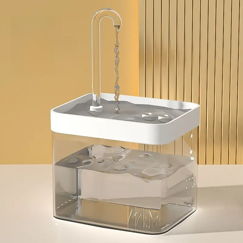 Frendorf | Ultra-leise Haustier-Wasserbrunnen mit intelligenter Filtration - 1,5 l Edelstahl