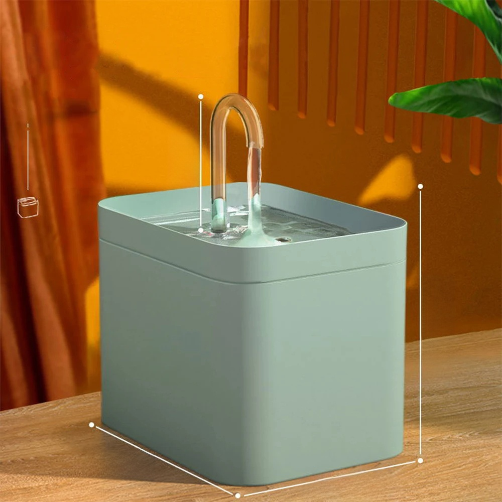 Frendorf | Ultra-leise Haustier-Wasserbrunnen mit intelligenter Filtration - 1,5 l Edelstahl