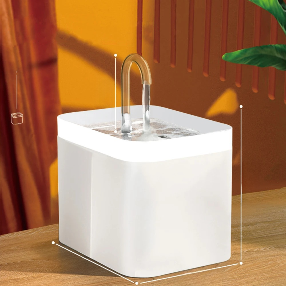Frendorf | Ultra-leise Haustier-Wasserbrunnen mit intelligenter Filtration - 1,5 l Edelstahl