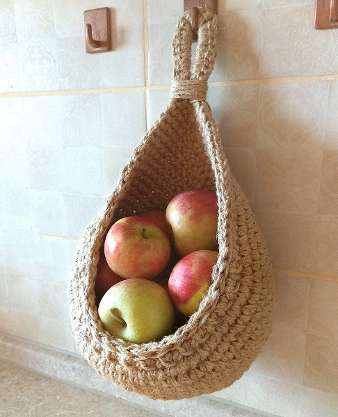 Hängende Wandgemüse- und Obstkörbe