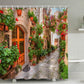 Street Scene Polyester Wasserabweisende Duschvorhang
