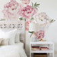 PINK PEONY BLUMEN WANDSTICKERS