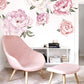 PINK PEONY BLUMEN WANDSTICKERS