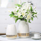 Frendorf | Marbelle Gold Akzent Marmorvase | Elegante Wohnkultur | Große & Kleine Größen