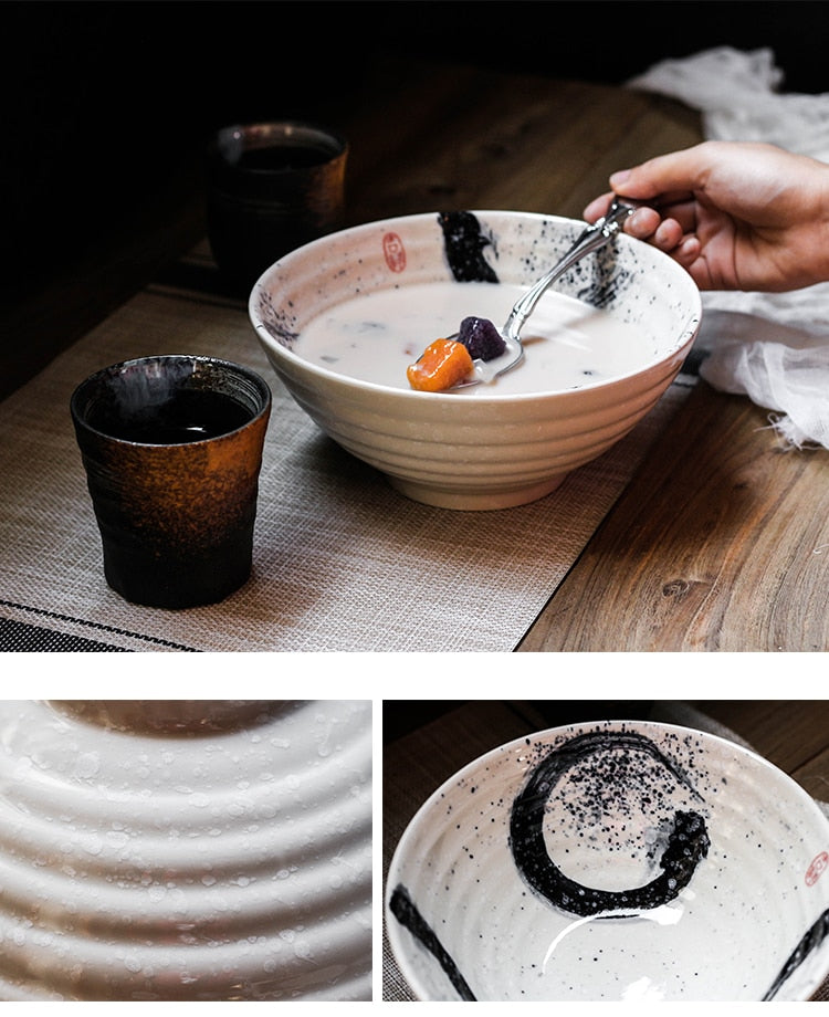Japanische Suppenschalen Como (2 Größen und 4 Farben)