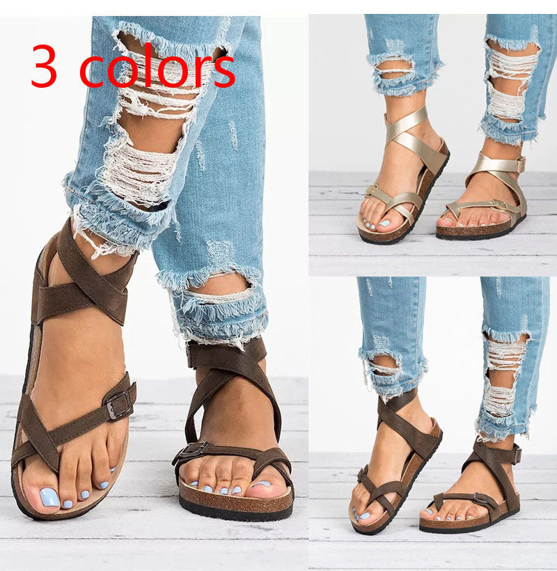 Frendorf | Flache Sandalen aus Leder