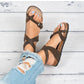 Frendorf | Flache Sandalen aus Leder