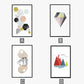 Modern Nordic Poster - Leinwand Wandkunst Malerei