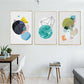 Geometric Nordic - Leinwand Wandkunst Gemälde