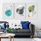 Geometric Nordic - Leinwand Wandkunst Gemälde