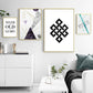 Nordic Abstract Wild und Free Arrow - Leinwand Wandkunst Malerei