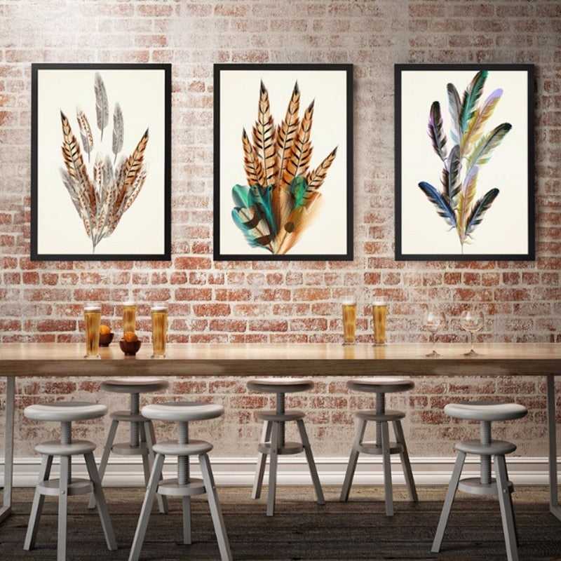 Feather Creative - Leinwand Wandkunst Gemälde