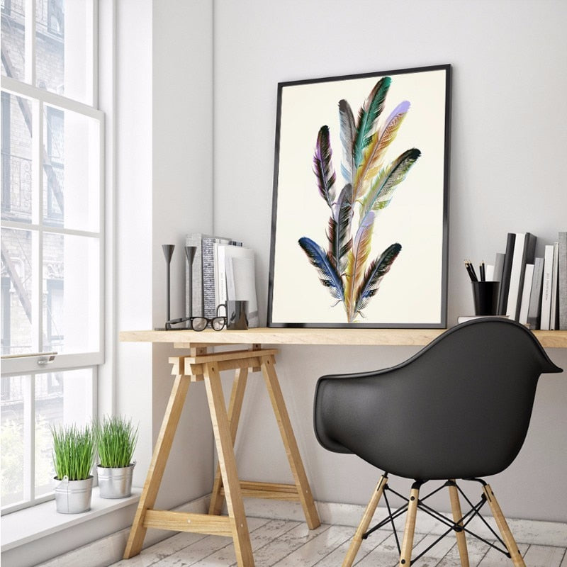 Feather Creative - Leinwand Wandkunst Gemälde