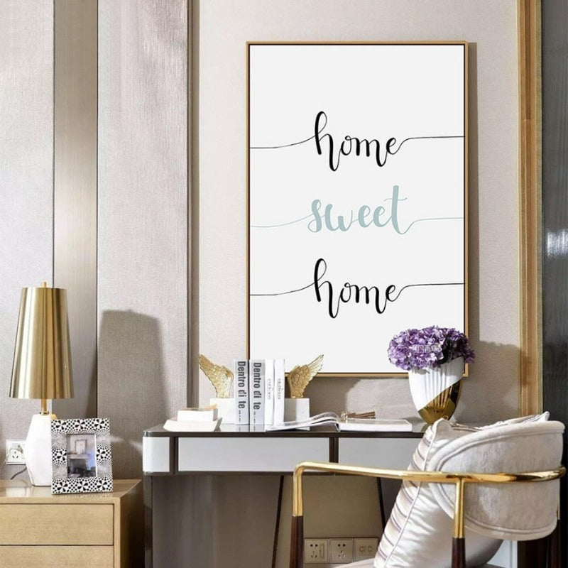 Nordic Home Sweet Home Löwenzahn Poster - Leinwand Wandkunst Gemälde