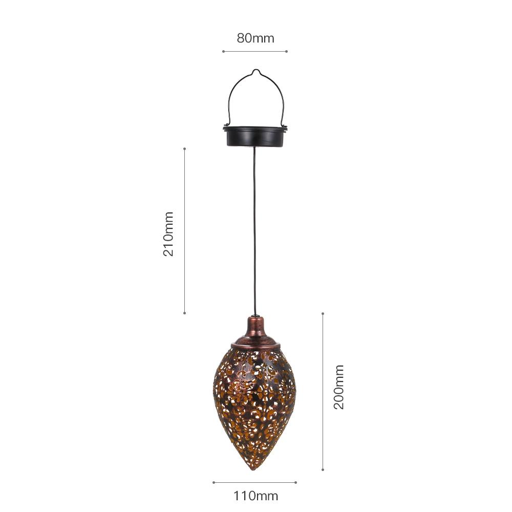 Frendorf | LunaCast Outdoor Laterne | Schattenwurf-Design | Hängend & mit Erdspieß