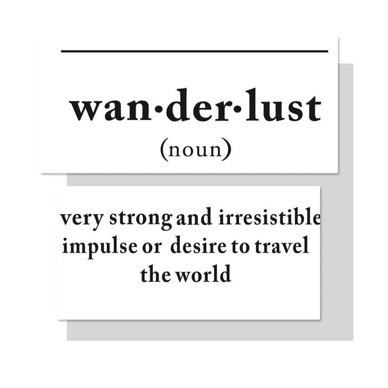 Definition von Wanderlust - Leinwand Wandkunst Malerei