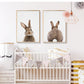 Rabbit BunnyTail Woodland Animal - Leinwand Wandkunst Malerei