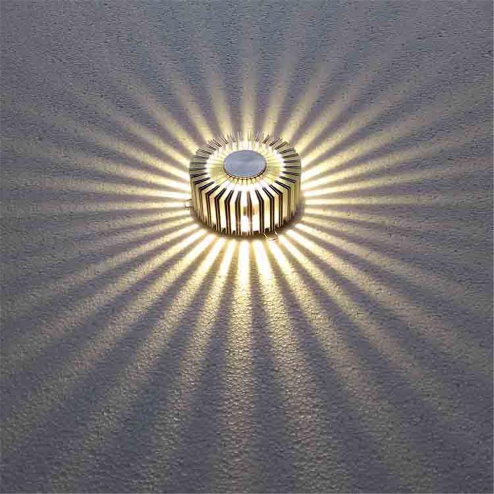 Frendorf | SolarisBlume LED Wandlampe | Sunflower Design | Farbiges Licht | Dekorative Beleuchtung für Zuhause