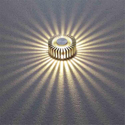 Frendorf | SolarisBlume LED Wandlampe | Sunflower Design | Farbiges Licht | Dekorative Beleuchtung für Zuhause