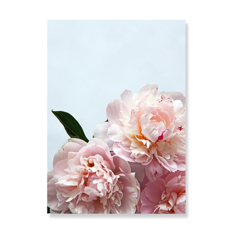 Pink Peony Floral Yes You Can Zitate - Leinwand Wandkunst Malerei