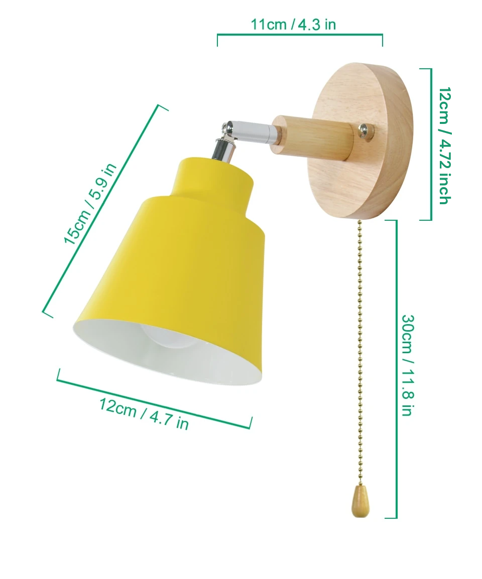 Soleil - Dimmbares Soleil Wandleuchte mit Zugschalter