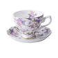 170ml Bone China Schwarz Tee- und Kaffeetassen und Untertasse Englisches Teeset