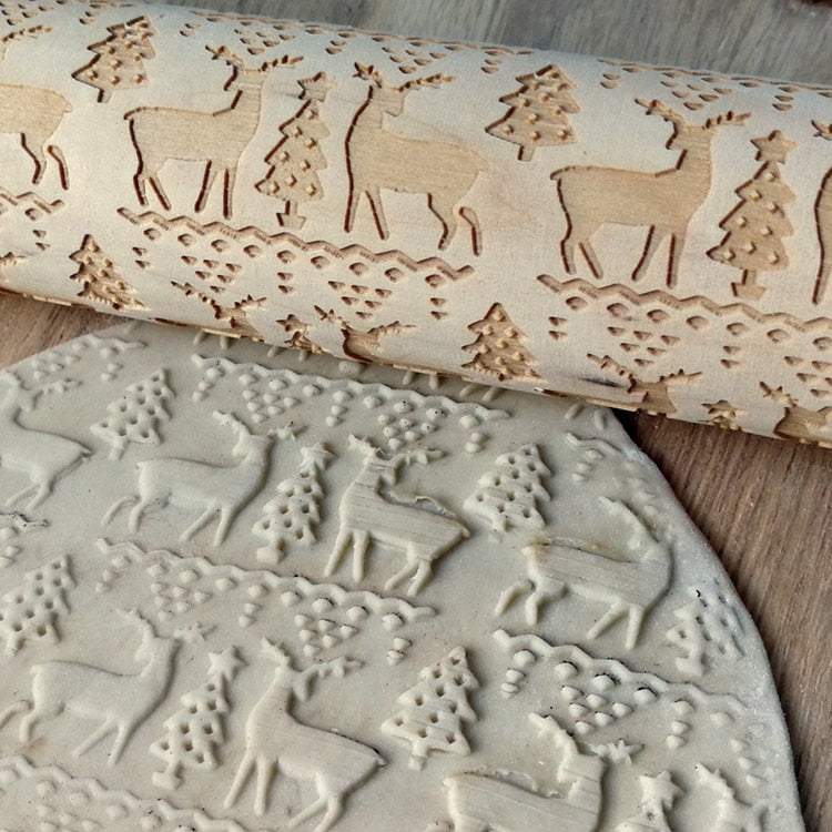 Frendorf | 3D Holz Weihnachts Nudelholz