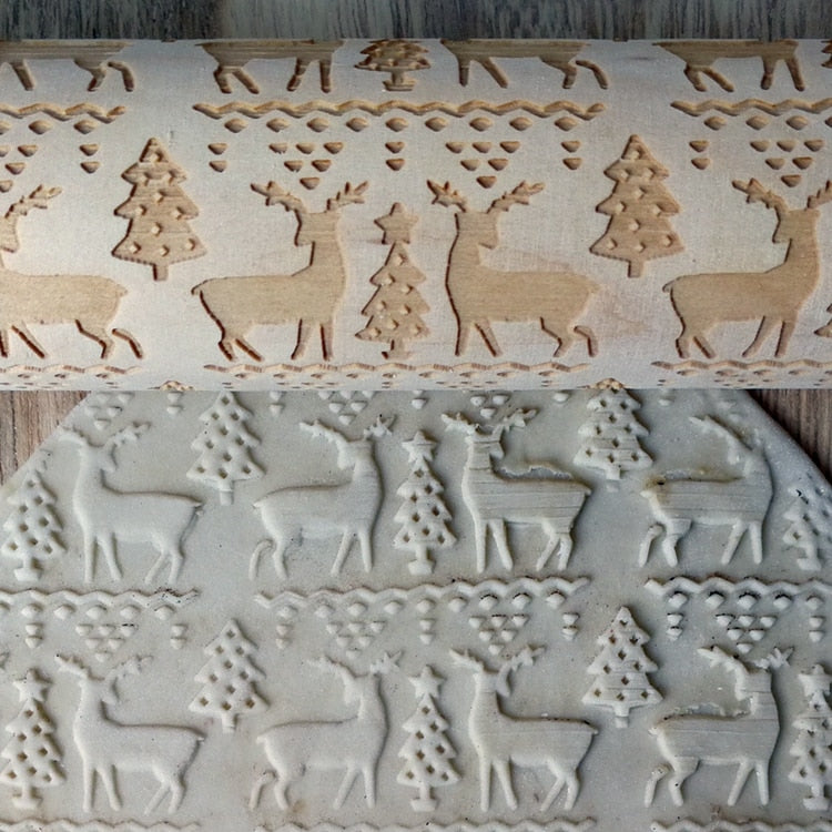 Frendorf | 3D Holz Weihnachts Nudelholz