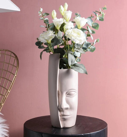 Frendorf | ArtVase Face Design | Moderne Kunstvase | Skulpturale Blumenvase