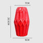 Frendorf | CrimsonFlow Geschwungene Rote Vase | Zeitloses Design | Dekoratives Highlight | Moderne Wohnkultur