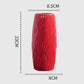 Frendorf | CrimsonFlow Geschwungene Rote Vase | Zeitloses Design | Dekoratives Highlight | Moderne Wohnkultur