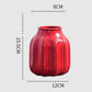 Frendorf | CrimsonFlow Geschwungene Rote Vase | Zeitloses Design | Dekoratives Highlight | Moderne Wohnkultur
