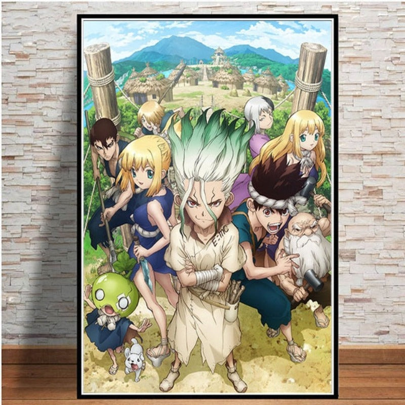 Anime Buddies - Leinwand Wandkunst Gemälde