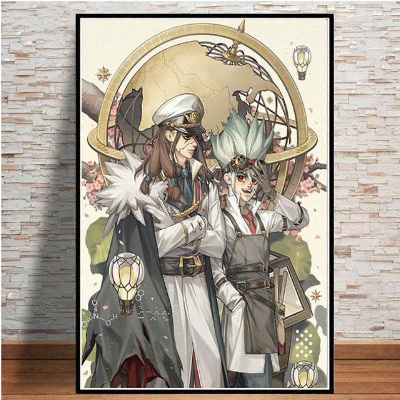 Anime Buddies - Leinwand Wandkunst Gemälde