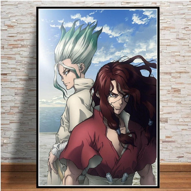 Anime Buddies - Leinwand Wandkunst Gemälde