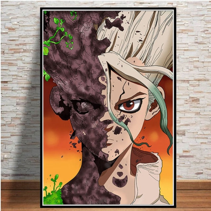 Anime Buddies - Leinwand Wandkunst Gemälde
