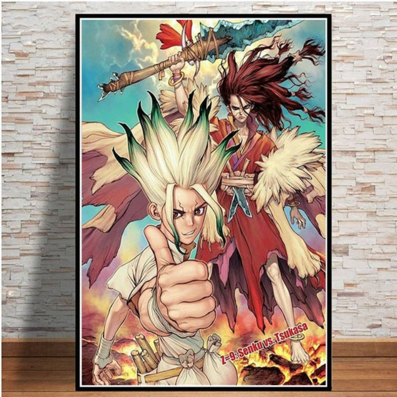 Anime Buddies - Leinwand Wandkunst Gemälde