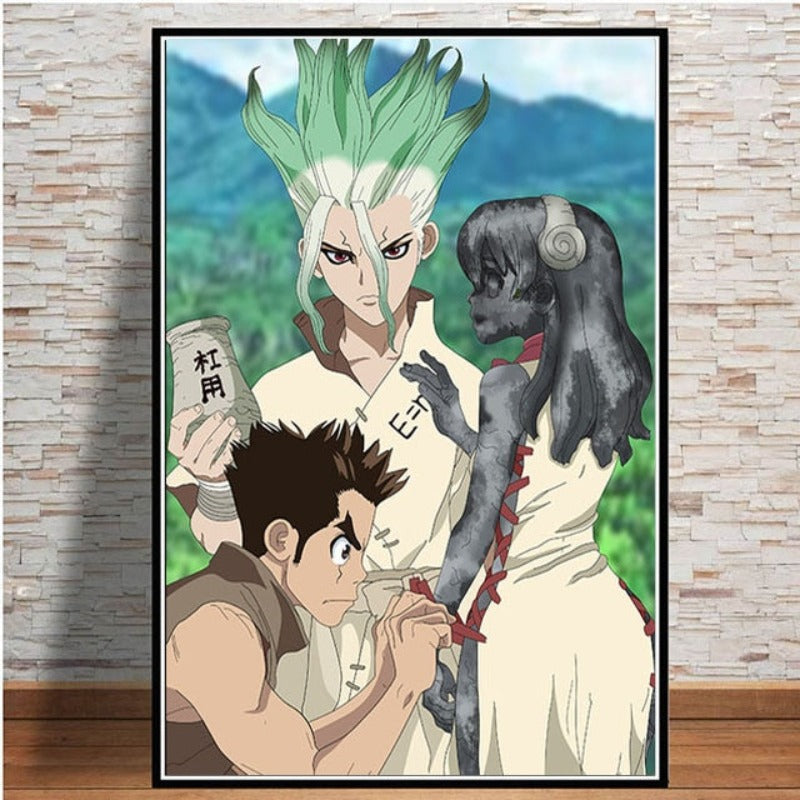 Anime Buddies - Leinwand Wandkunst Gemälde